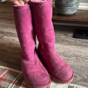 Pink tall Uggs